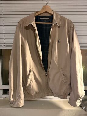 Ralph Lauren Men’s Tan Lightweight Zip Jacket